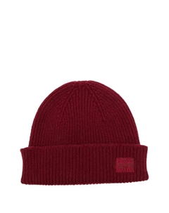 Шерстяная вязаная шапка с рубчиком, красный Paul smith