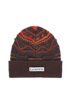 Шапка бини с узором, коричневый Laneus