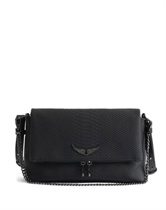 Сумка-сэтчел Rocky II Soft Savage на цепочке, черный Zadig&voltaire