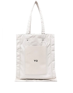 Дутая сумка-тоут с логотипом, кремовый Y-3