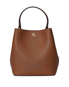 Малая сумка-ведро Reese с логотипом, коричневый Lauren ralph lauren