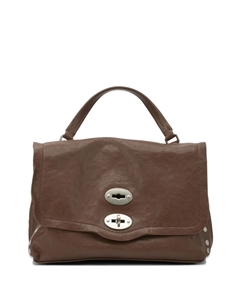 Сумка-тоут с заклепками, коричневый Zanellato