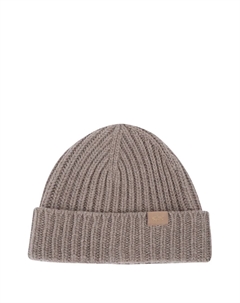 Шапка бини в рубчик, коричневый Paul & shark