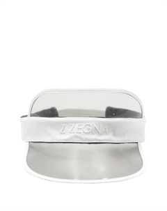 Кепка-визор с вышитым логотипом, серый Zegna