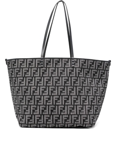 Большая сумка-тоут Roll с логотипом FF, синий Fendi