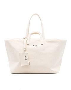 Сумка-шоппер Le Drummer из ткани, белый A.p.c.