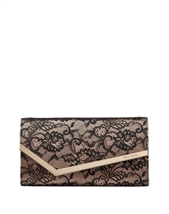 Мини-сумка Emmie с кружевом и цепочкой, черный Jimmy choo