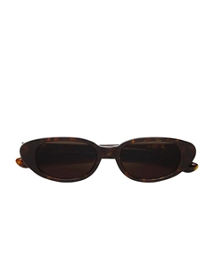 Солнцезащитные очки в овальной оправе, коричневый Retrosuperfuture