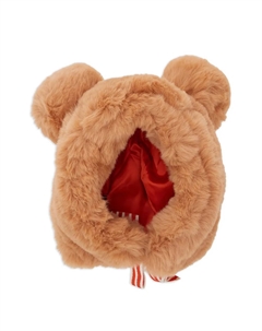 Шляпа с полосатым бантом, коричневый Mini rodini