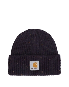 Английская пятнистая шапка с нашивкой-логотипом, фиолетовый Carhartt wip