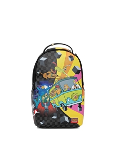 Рюкзак в клетку с рисунком Скуби-Ду, черный Sprayground