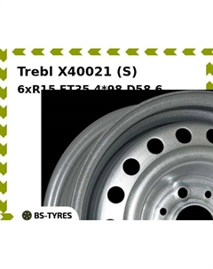 Колесный диск Trebl X40021 (S) 6xR15 ET35 4*98 D58.6