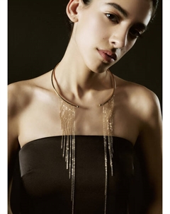 Ожерелье с цепочками, Золотой Ostin