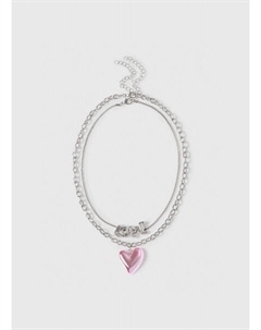 Ожерелье с подвесками для девочек, 2 шт., Серебряный Ostin