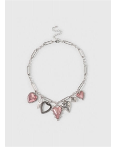 Ожерелье с подвесками для девочек, Серебряный Ostin