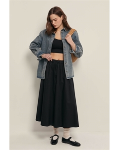 Юбка миди из хлопка с эластичным поясом Finn flare