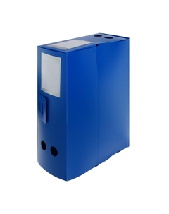 Папка-короб архивная а4, корешок 120 мм, пластик,, вырубная застежка, синяя, до 1100 листов Calligrata