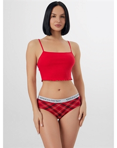 Трусы шорты женские новогодние в клетку Mark formelle