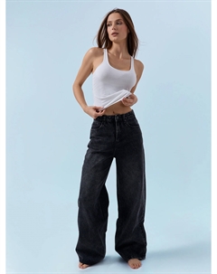 Джинсы женские wide leg серые Mark formelle