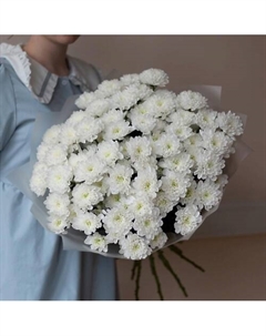 Пышный букет кустовой хризантемы 15 шт "Облако" Flowers de luxe бутик цветов и подарков