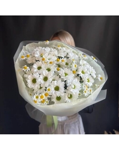 Виолетта букет с хризантемой и танацетумом Flowers de luxe бутик цветов и подарков