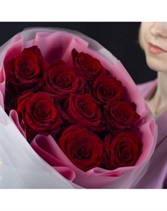 11 Бордовых роз Эксплорер Flowers de luxe бутик цветов и подарков