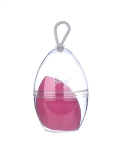 Спонж косметический для макияжа лица яйцо тёмно-розовый Singi