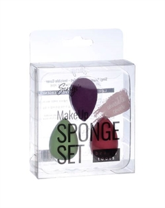 Набор спонжей для макияжа глаз LIGHT GREEN, HOT PINK, PURPLE Singi