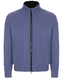 Бомбер кашемировый с меховой подкладкой Fioroni cashmere