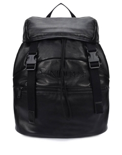 Рюкзак из кожи и текстиля Saint laurent