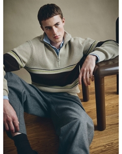 Вязаный джемпер с воротом на молнии Sela