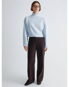 Прямые брюки из хлопка с эффектом стирки Sela