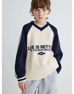 Вязаный джемпер с вышивкой для мальчиков Sela