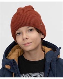 Шапка на подкладе оранжевая Button blue