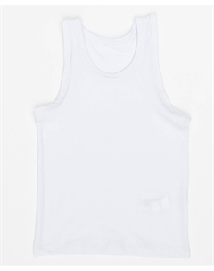 Белая майка Button blue