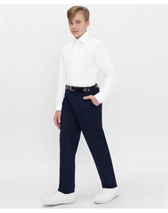 Брюки прямого кроя синие Teens line Button blue