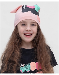 Шапка трикотажная розовая Button blue