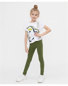 Леггинсы хаки Button blue