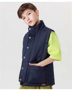 Жилет утепленный синий Button blue