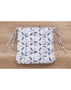 Подушка-сидушка на завязках и с тафтингом Linen way