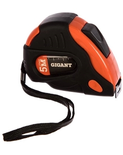 Рулетка Gigant GWA61123 5x19мм, обрезиненная с автостопом