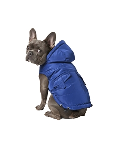 Куртка для собак Merro синяя с капюшоном р. S (длина спины 30см) Foxie