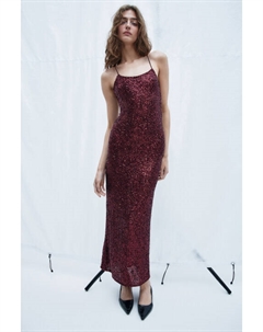 Платье миди на бретельках с пайетками Befree