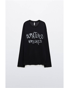 Лонгслив хлопковый с принтом Befree