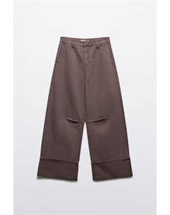 Джинсы baggy fit с подворотами Befree