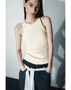 Майка базовая облегающая в рубчик Befree