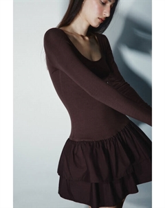 Платье мини с воланами Befree