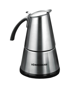 Гейзерная кофеварка эспрессо,серебристый, EKO 364/E Rommelsbacher