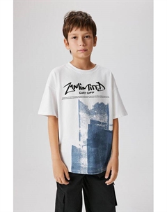 Футболка хлопковая с принтом Acoola