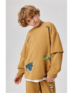 Свитшот хлопковый с принтом Acoola